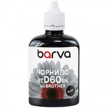 Чорнило для Brother BTD60BK спеціальне 100 мл, водорозчинне, чорне Barva (BBTD60-743)