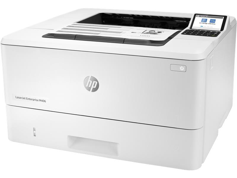 Принтер лазерный LaserJet Enterprise M406dn A4 HP (3PZ15A)