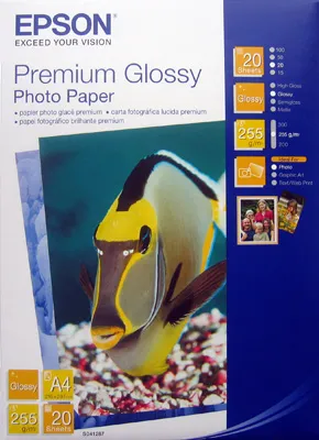 Фотопапір Premium Glossy А4, 20 арк Epson (C13S041287) Фотопапір Premium Glossy А4, 20 арк Epson (C13S041287)