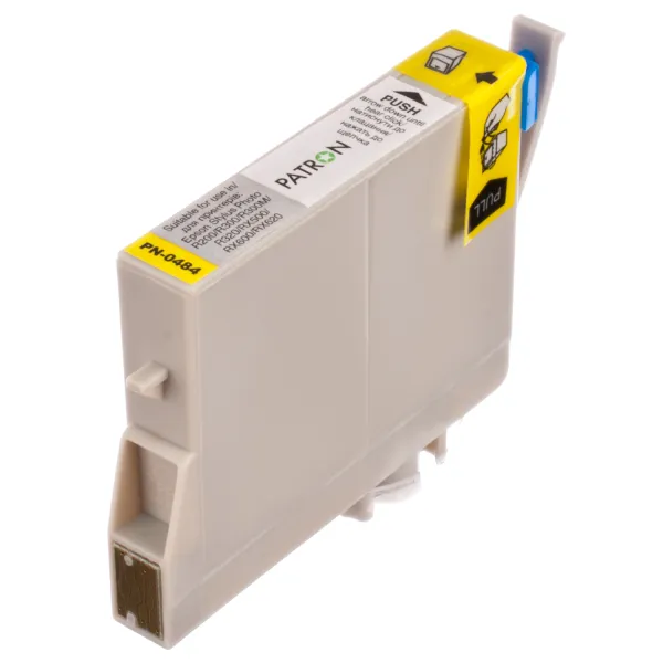 Картридж сумісний Epson T0484 (C13T04844010) 460 арк, жовтий Patron (PN-0484) - Фото 1