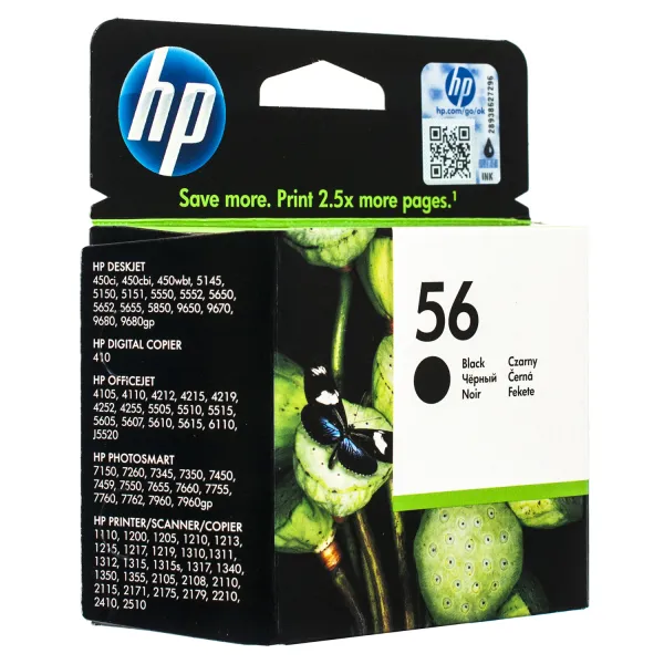 Картридж №56 черный HP (C6656AE) - Фото 3