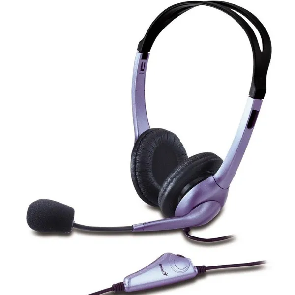 Гарнитура проводная HS-04S черно-серая Genius (31710025100)