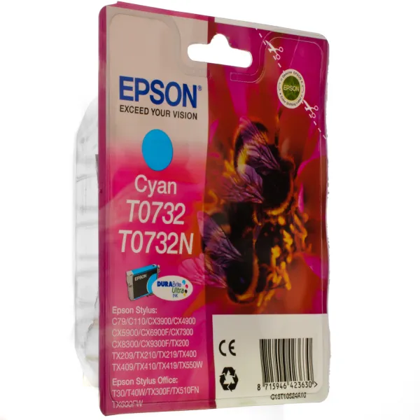Картридж T07324А/T10524A блакитний Epson (C13T07324А10/C13T10524A10) - Фото 10