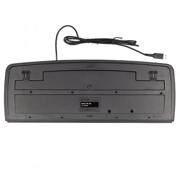 Клавиатура USB, чёрная A4Tech (KB-720 USB (Black)) - Фото 1