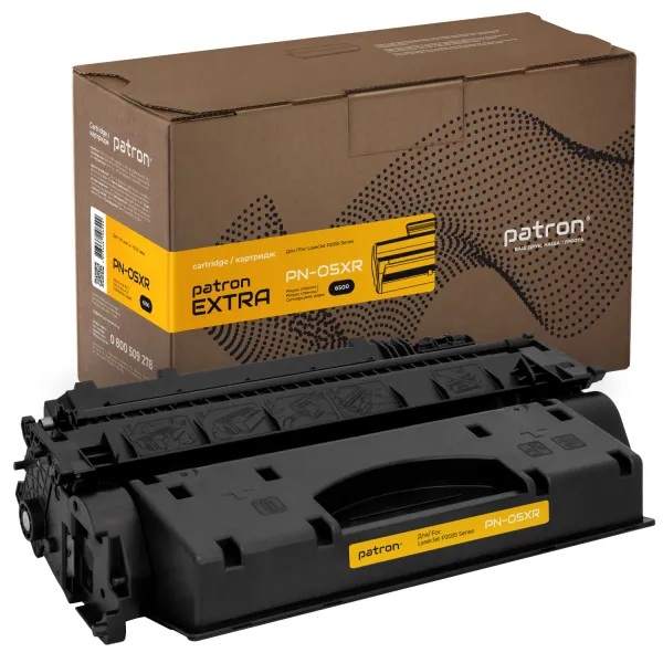 Картридж сумісний HP 05X (CE505X) Extra Patron (PN-05XR) - Фото 2