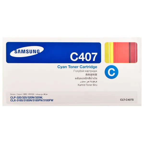 Тонер-картридж CLT-C407S голубой Samsung (ST998A) - Фото 5