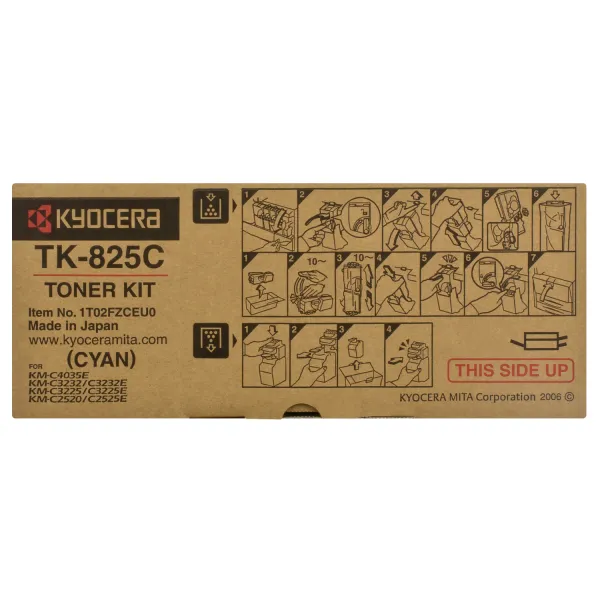 Тонер-картридж TK-825 блакитний Kyocera Mita (1T02FZCEU0) - Фото 3