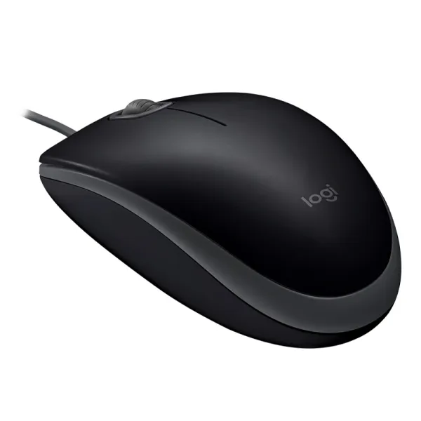Мышь USB B110 Optical Silent, чёрная Logitech (910-005508) - Фото 1