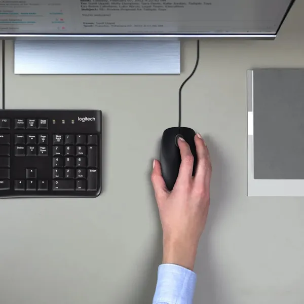 Мышь USB B110 Optical Silent, чёрная Logitech (910-005508) - Фото 5
