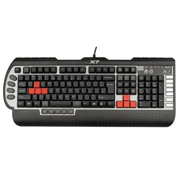Клавиатура USB, чёрная A4Tech (X7-G800V) - Фото 2