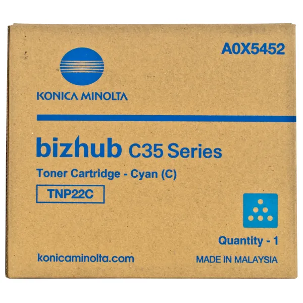 Тонер-картридж TNP-22C блакитний Konica Minolta (A0X5452) - Фото 4