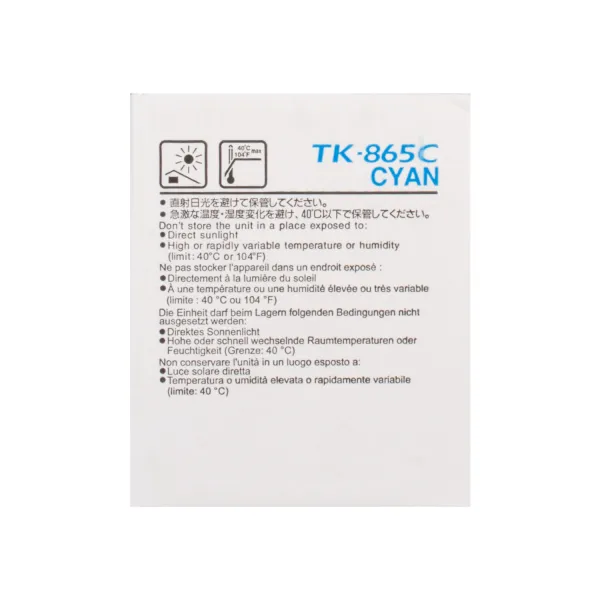 Тонер-картридж TK-865 блакитний Kyocera Mita (1T02JZCEU0) - Фото 1