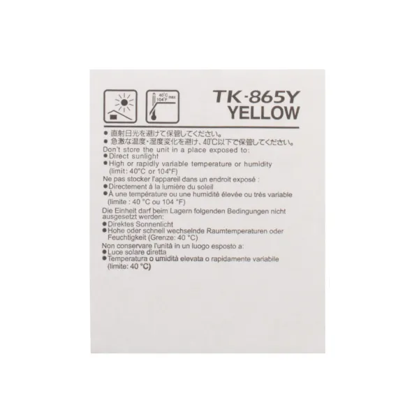 Тонер-картридж TK-865 жовтий Kyocera Mita (1T02JZAEU0) - Фото 3