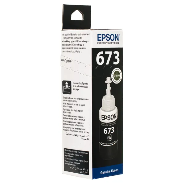 Чорнило L800 чорні, 70 мл Epson (C13T67314A) - Фото 1