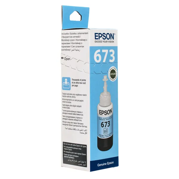 Чорнило L800 світло-блакитні, 70 мл Epson (C13T67354A) - Фото 3