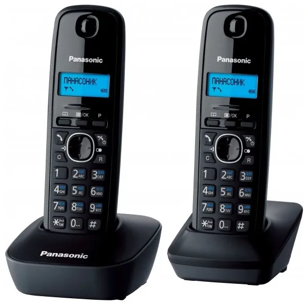 Радиотелефон DECT KX-TG1612UAH черный-серый Panasonic - Фото 1