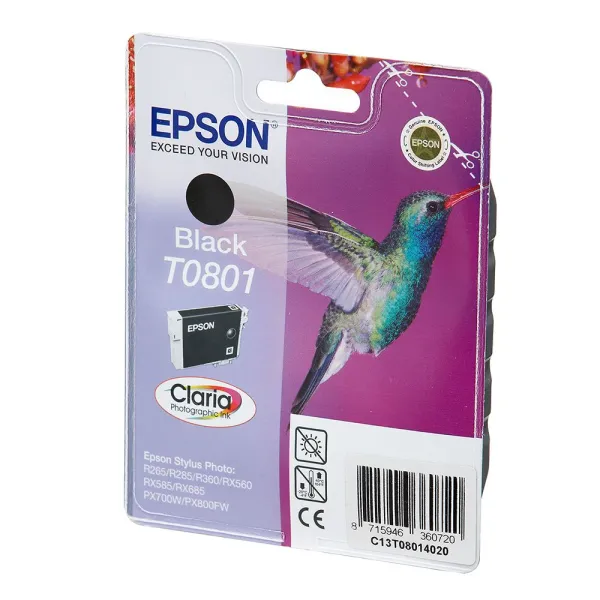 Картридж T080140 чорний Epson (C13T08014010/C13T08014011) - Фото 11