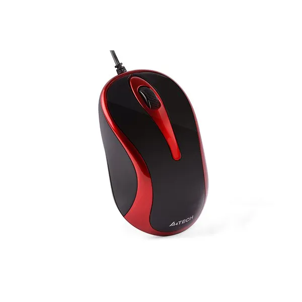 Мышь USB V-Track красно-чёрнаяA4Tech (N-350-2) - Фото 6