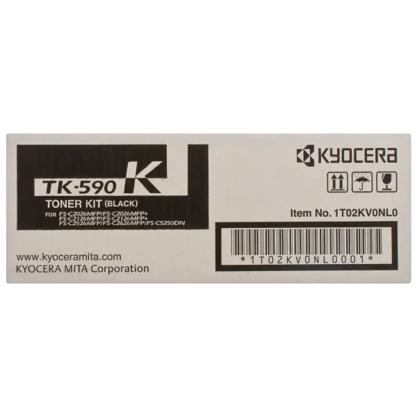 Тонер-картридж TK-590K чорний Kyocera Mita (1T02KV0NL0) - Фото 2