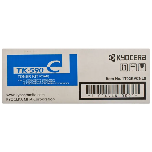 Тонер-картридж TK-590C блакитний Kyocera Mita (1T02KVCNL0) - Фото 4