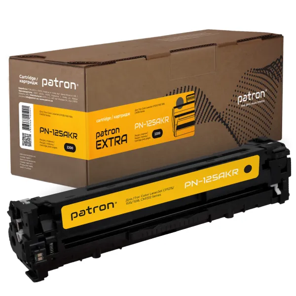 Картридж сумісний HP 125A (CB540A) чорний Extra Patron (PN-125AKR) - Фото 2