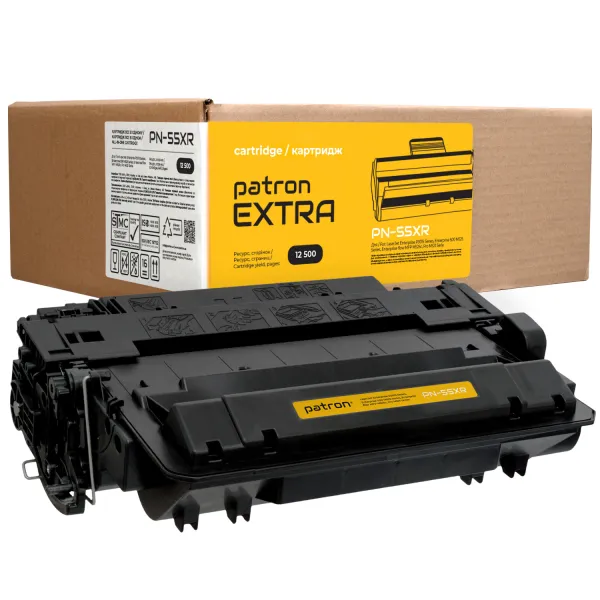 Картридж сумісний HP 55X (CE255X) Extra Patron (PN-55XR) - Фото 1
