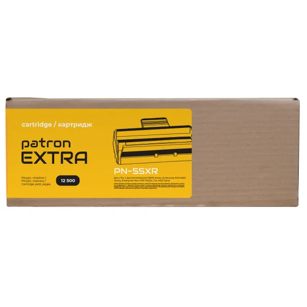 Картридж сумісний HP 55X (CE255X) Extra Patron (PN-55XR) - Фото 1