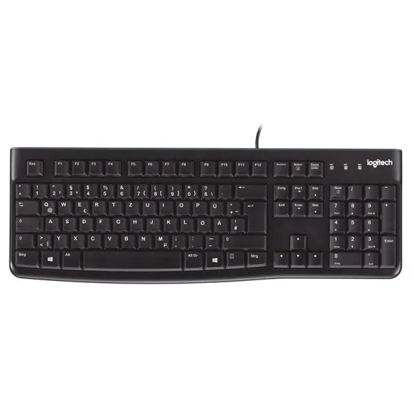 Клавіатура USB K120 RU, чорна Logitech (920-002522) - Фото 5