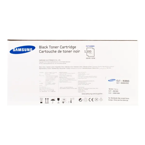 Тонер-картридж CLT-K406S черный Samsung (SU120A) - Фото 3