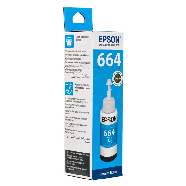 Чорнило L100/L200 блакитні, 70 мл Epson (C13T66424A) - Фото 1