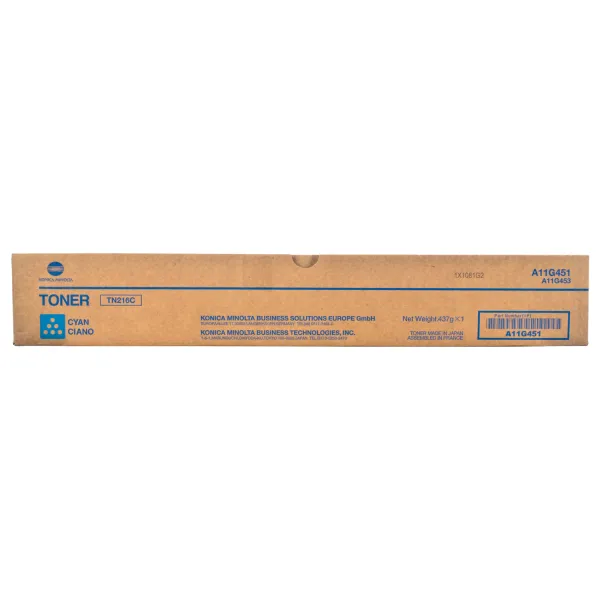 Тонер-картридж TN-216C голубой Konica Minolta (A11G451) - Фото 2