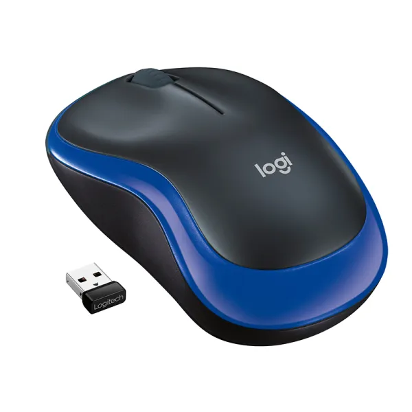 Миша бездротова M185 Cordless, синя Logitech (910-002239/910-002236) - Фото 1