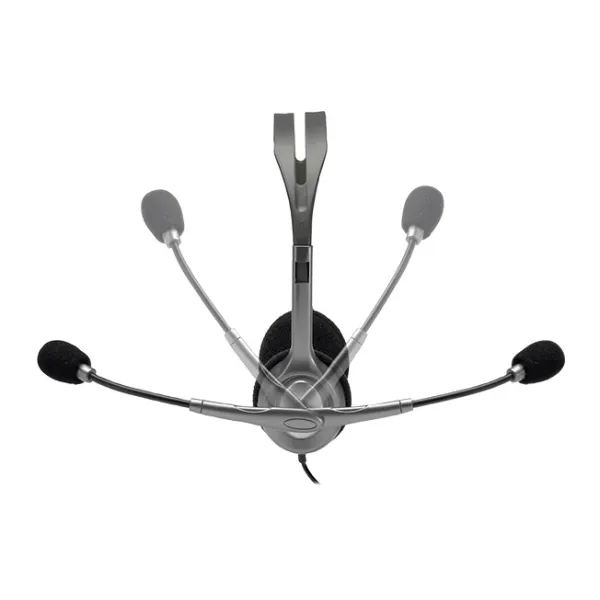 Гарнітура дротова  H110 Stereo, сіро-срібляста Logitech (981-000271) - Фото 6
