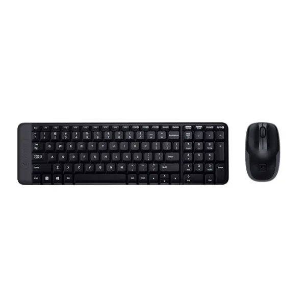 Комплект клавіатура та миша бездротовий MK220 чорний Logitech (920-003169/920-003168) - Фото 1