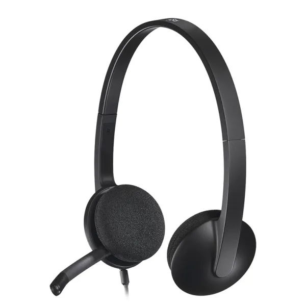 Гарнитура USB H340, чёрная Logitech (981-000475) - Фото 11