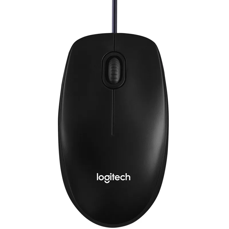 Мышь USB B100 Optical, черная Logitech (910-003357) - Фото 3