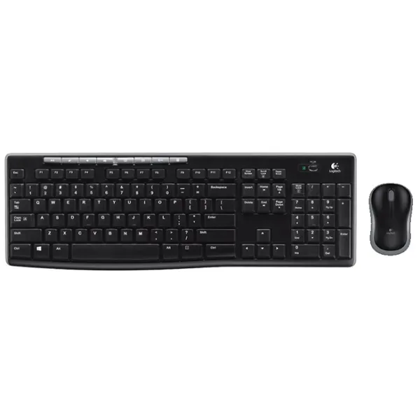Комплект клавіатура та миша бездротовий MK270 чорний Logitech (920-004518_920-004508) - Фото 1