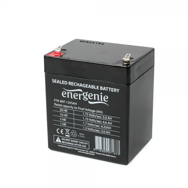 Аккумулятор для ИБП 12В, 5 Aч Energenie (BAT-12V5AH)
