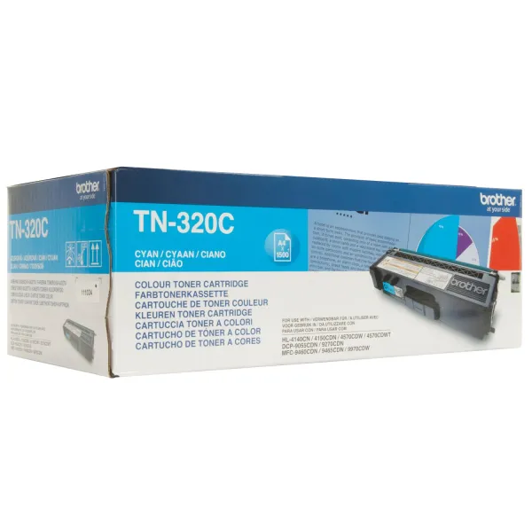 Тонер-картридж TN320C блакитний Brother (TN320C) - Фото 4