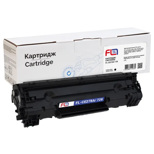 Картридж сумісний HP 78A (CE278A)/Canon 728 Free Label (FL-CE278A/728) - Фото 3