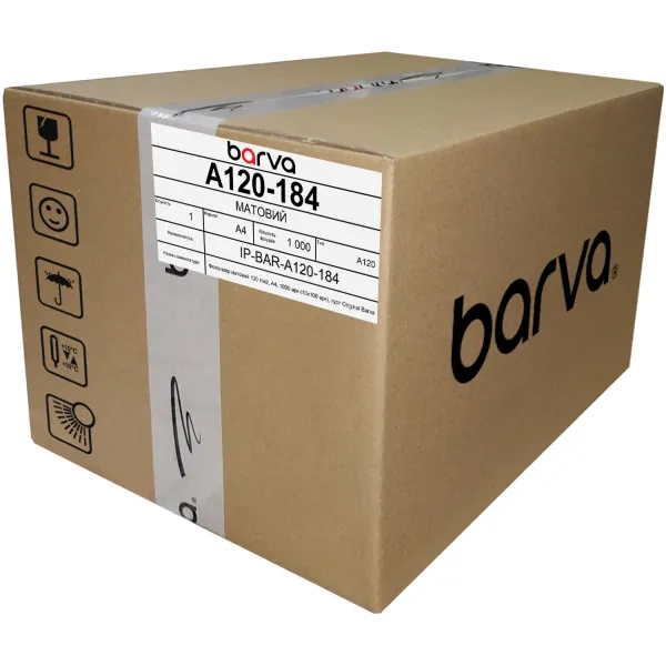 Фотобумага матовая 120 г/м2, А4, 1000 л (10х100 л), bulk Original Barva (IP-A120-184)