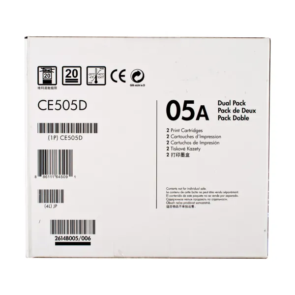 Картридж 05A чорний HP (CE505D) - Фото 4