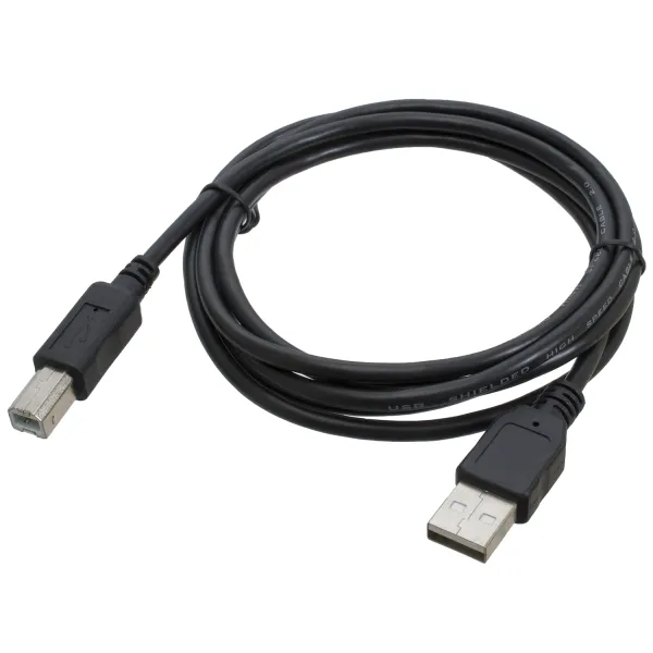 Кабель для принтера USB 2.0 AM/BM 1,8 м, черный Patron (PN-AMBM-18) - Фото 4