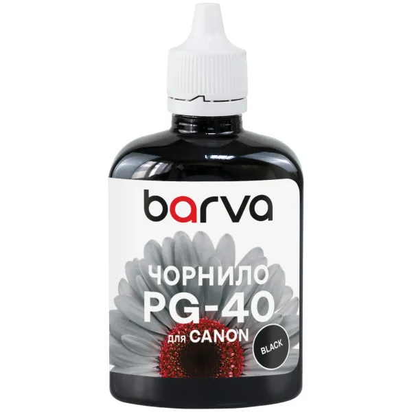 Чернила совместимые для Canon PG-37/PG-40/PG-50 специальные 90 г, водорастворимые, черные Barva (C40-293) - Фото 5