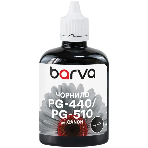 Чорнило сумісне для Canon PGI-520/PG-440/PG-510 спеціальне 90 г, пігментне, чорне Barva (C520-297) - Фото 46