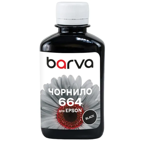 Чернила совместимые для Epson 664 BK специальные 180 г, водорастворимые, черные Barva (L100-399) - Фото 19