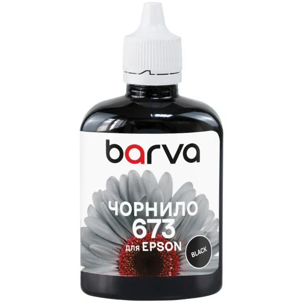 Чернила совместимые для Epson 673 BK специальные 90 г, водорастворимые, черные Barva (L800-408) - Фото 17