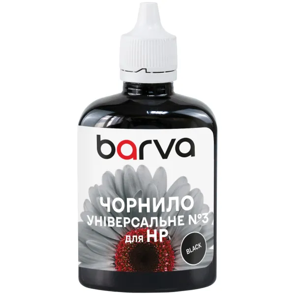 Чорнило для HP універсальне №3 90 г, водорозчинне, чорне Barva (HU3-364) - Фото 12
