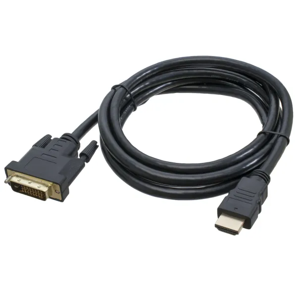 Кабель DVI-HDMI (DVI-D 24+1 M TO HDMI M) 1,8 м Patron (PN-DVI-HDMI-18) - Фото 2