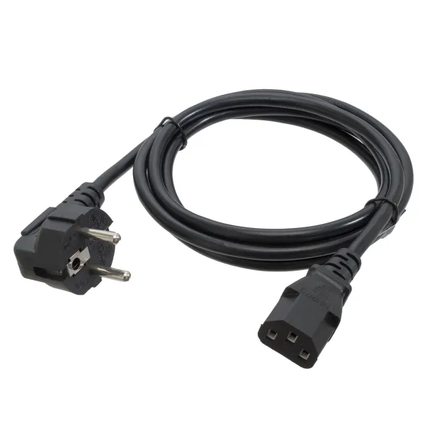 Кабель питания ПК 1,8 м, 220v, CEE7/17-C13 PC-186, 3*0.75 мм Patron (PN-POW-18) - Фото 3